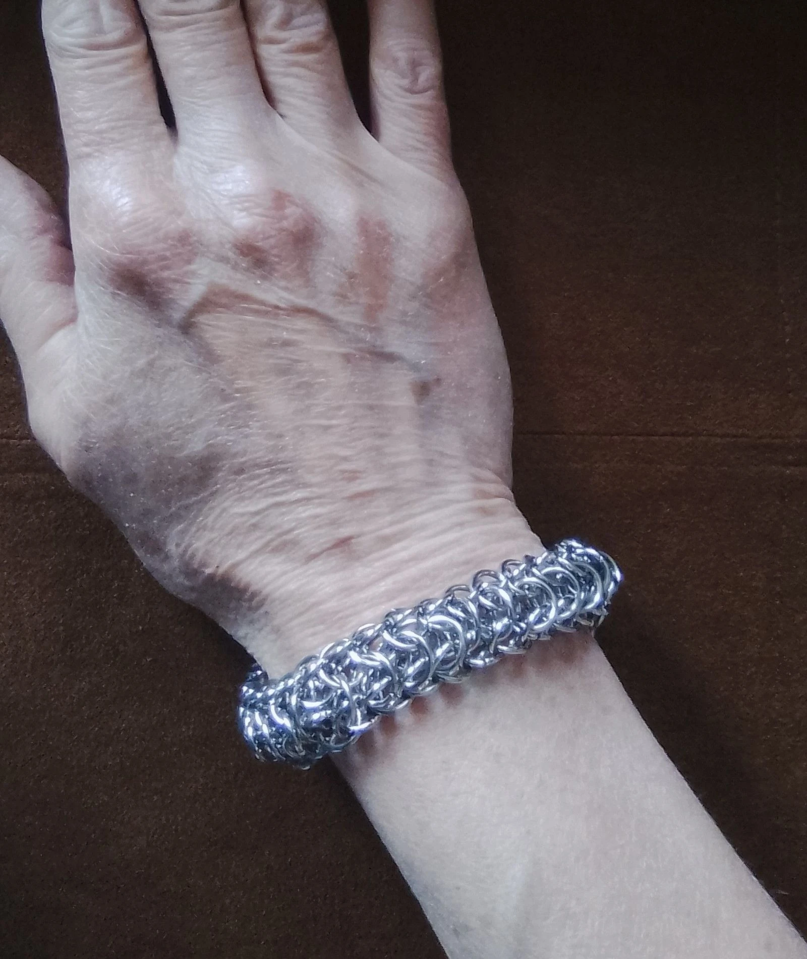 Bracelet unisexe chainmail persan "queue de dragon"